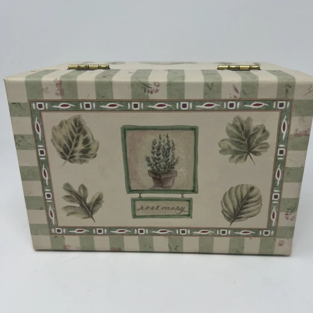 Pfaltzgraff Naturewood Recipe Box 38 Branded Recipe‎ Cards 12 Separator Cards